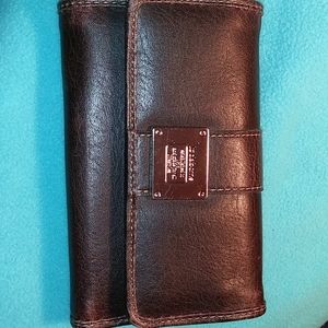 Liz Claiborne Genuine Brown Leather Wallet